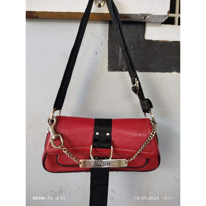 Tas Christian Dior CD kulit asli