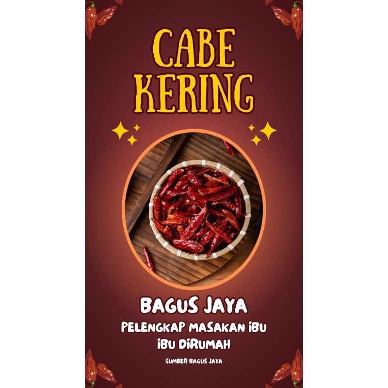 

Murah || Cabe Teja kering Super Pedas 500 gram Tanpa Tangkai