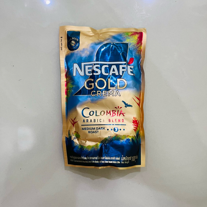 

kopi Instan Nescafe Gold Crema Colombia Arabica Blend Medium Dark Roast