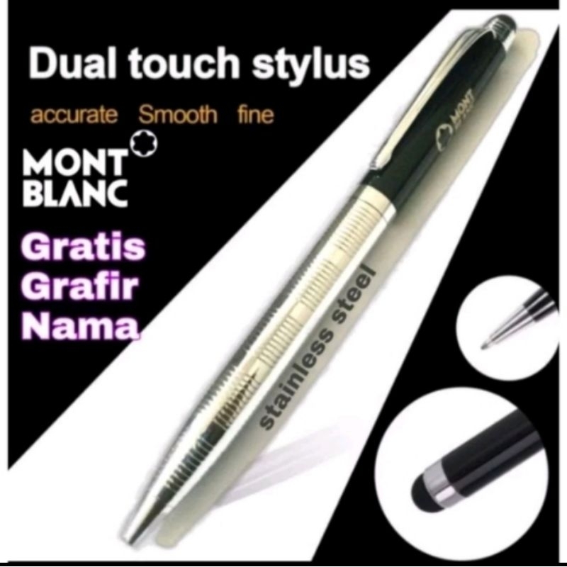 

Ballpoint Mewah MONBLC 2in1 With Stylus Gratis Grafir Nama Dan Gratis Box Exlusive Mont Blanc