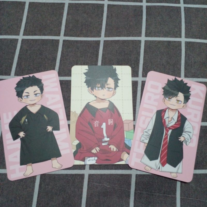 photocard haikyuu kuroo testuro iwaizumi hajime by kanan_king fanart