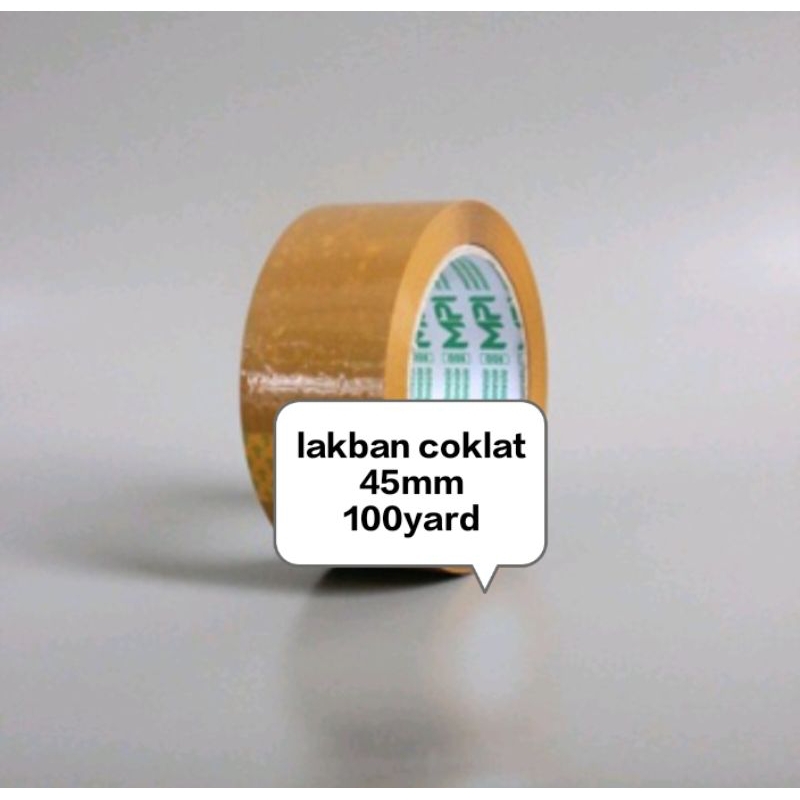 

lakban cokelat packing 45mm x 100 yard