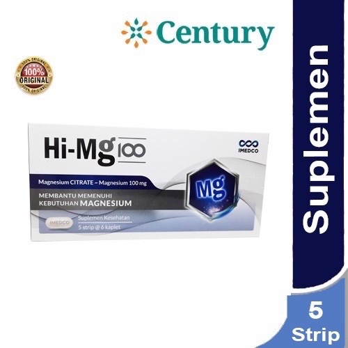 IMEDCO HI-Mg MAGNESIUM 100mg 30 Tablet/ Magnesium/ Tulang/ Kebas