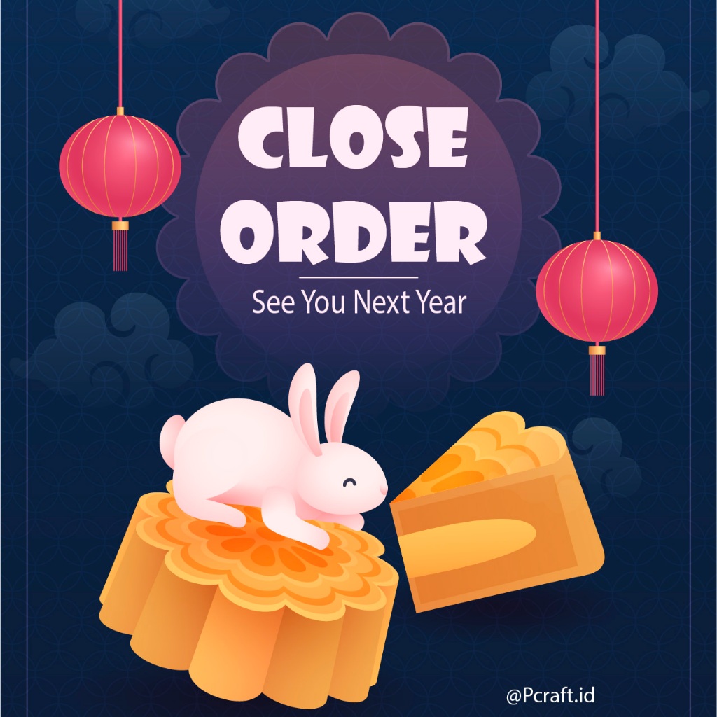 Sticker mooncake. sticker kue bulan 1 roll. stiker kue bulan besar