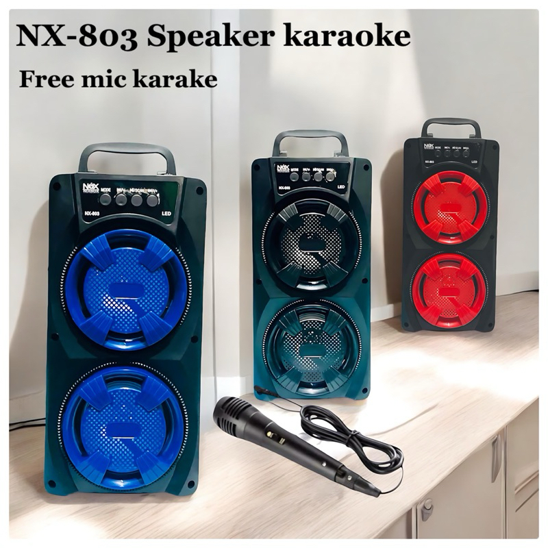 Speaker bluetooth  portabel BIG BASS NX-803 speaker bluetooth termurah
