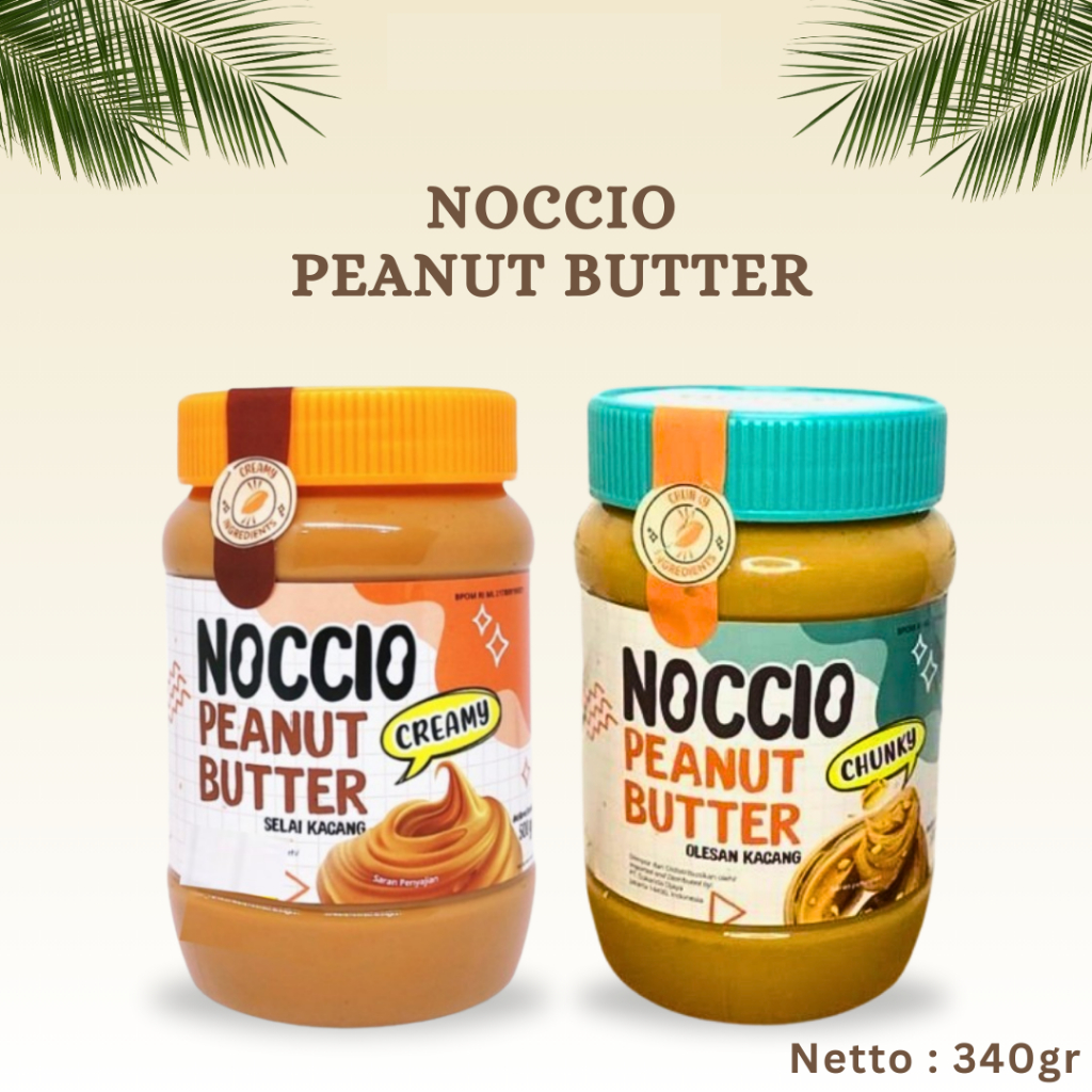 

Pelengkap Makanan Selai / Selei / Jam Noccio 340 Gr Peanut Butter / Krim Kacang Chunky, Cream, Peanut Butter Skippy 340 Gr Creamy, Chunky