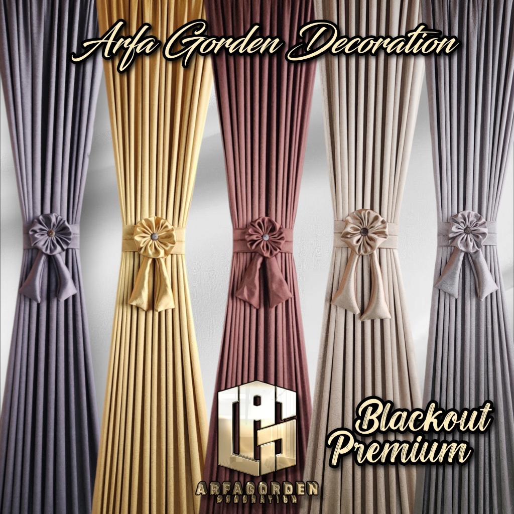 Gorden KupuKupu Blackout Super Tebal Tidak Nerawang Mewah / Gorden Minimalis