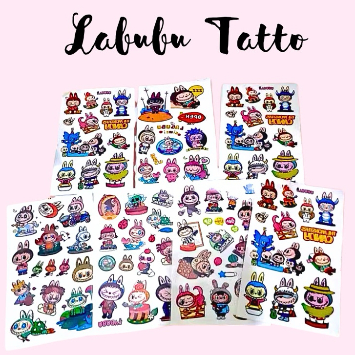 

LABUBU Stiker Tato Karakter Temporer Cute Temporary Tattoo Sticker Mainan Anak