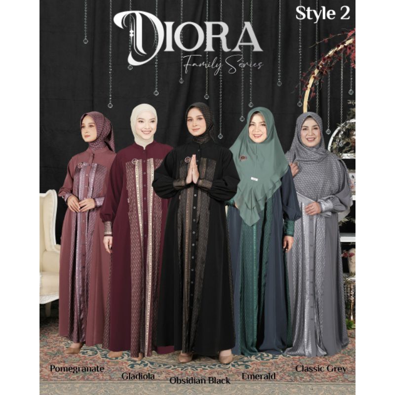 DIORA DRESS BY ADEN ( MOM STYLE 2 DRESS ONLY ) DIORA FAMILY SERIES BY ADEN HIJAB