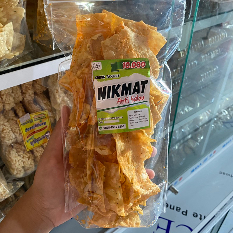 

Kerupuk Pangsit Merk NIKMAT (Original & Balado)