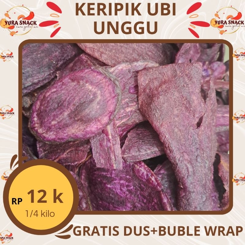 

Keripik Ubi Unggu Kriuk Manis Cemilan Kiloan Kemasan 100 gr 250 gr 500gr 1000 gr