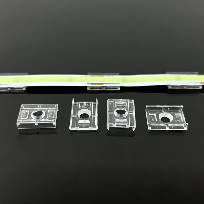 100Pcs Led Strip Lights Clamp Klem Lampu Led Klem Led Strip Transparan Klem Kabel Lampu Led Strip