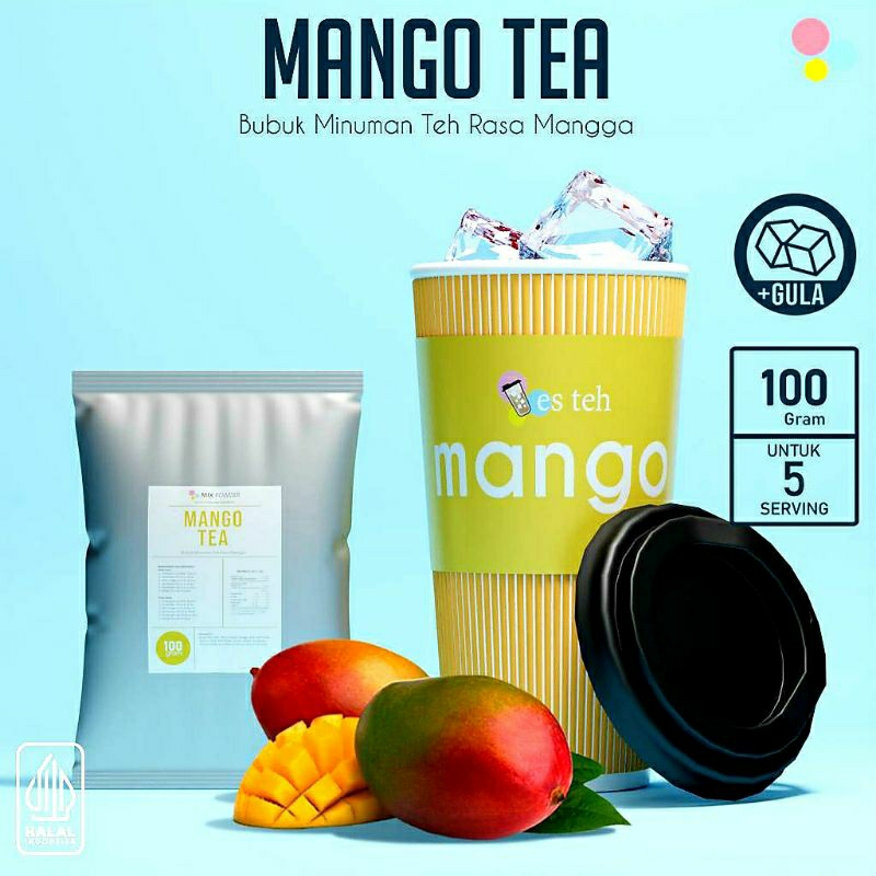 

Minuman bubuk teh mangga mango tea 100gr