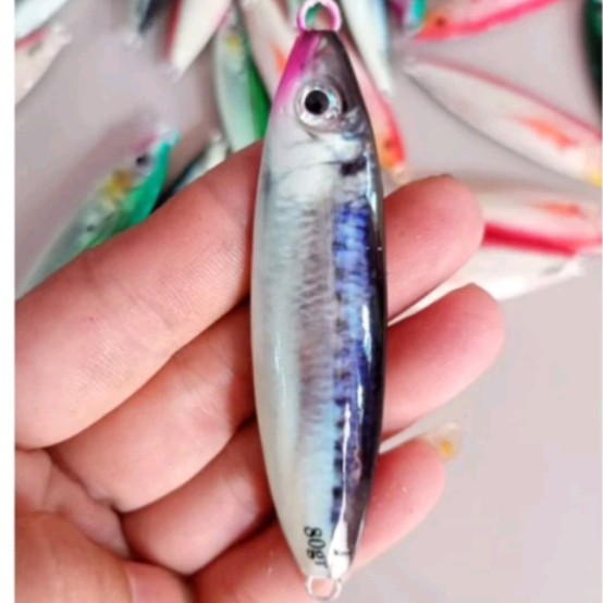 METAL JIG MOTIF IKAN ASLI FULL GID 3D