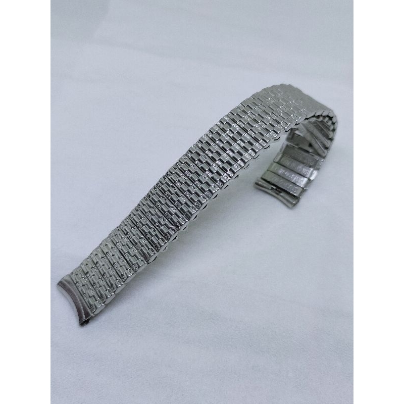 Rantai jam tangan antik gelang pegas lenox made in usa vintage stl flexible spring bracelet military