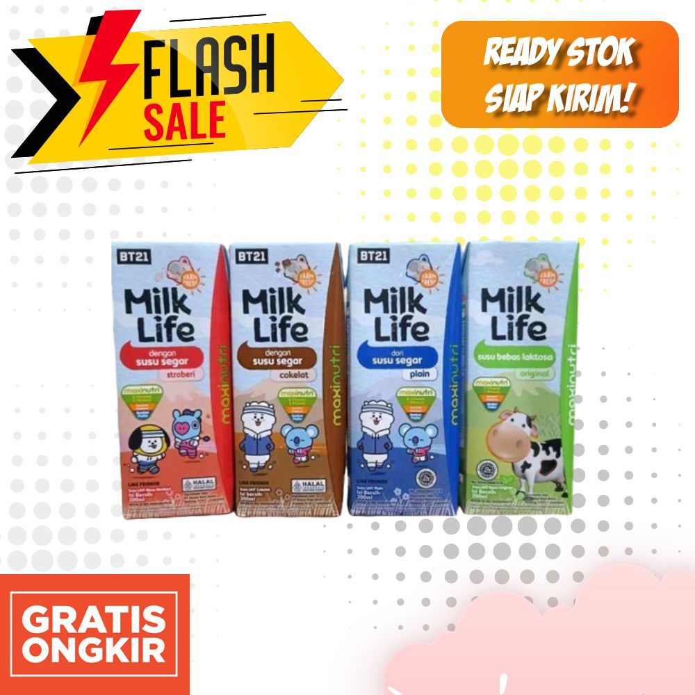 

Susu MilkLife 200ml Varian Rasa / Susu UHT