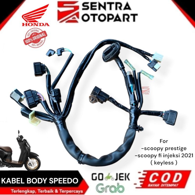 Kabel body bodi speedo speedometer scoopy prestige scoopy fi injeksi 2021 keyless original 32103K2FN