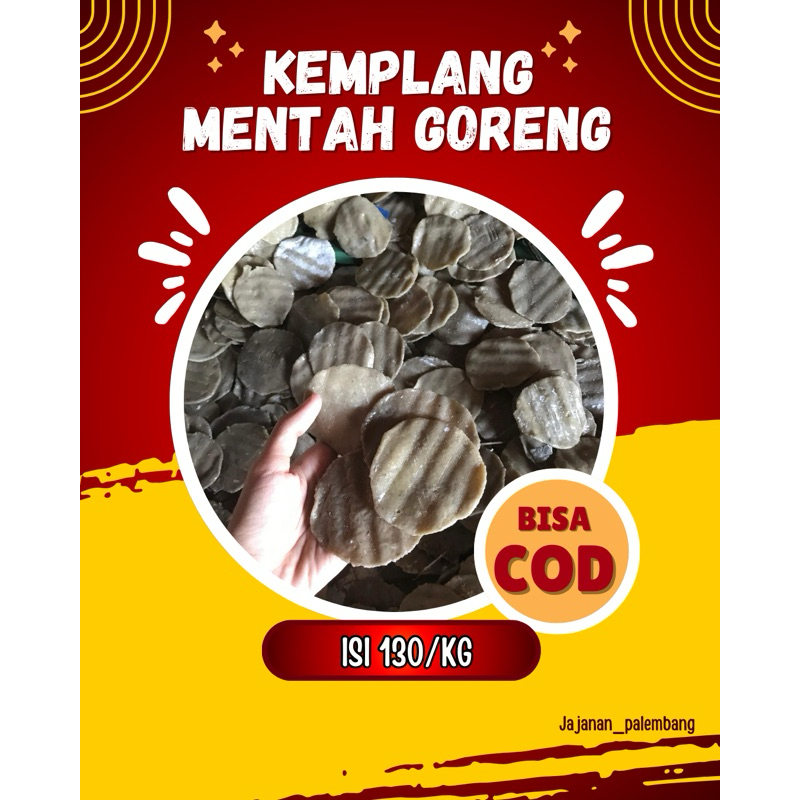 

Kerupuk Kemplang Palembang(mentah goreng isi 130)