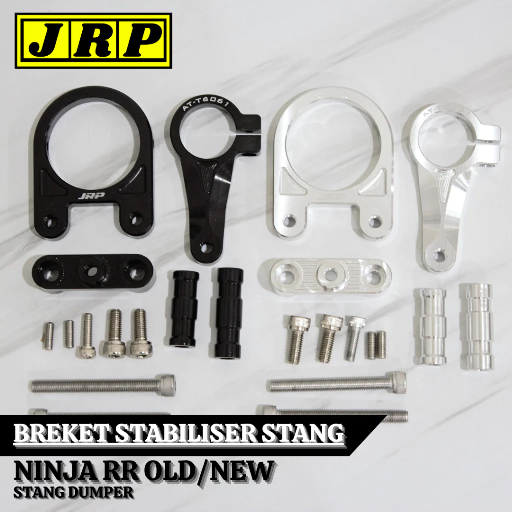 Breket Steering Damper JRP Breket Stabiliser Stang Steering Dumper Ninja RR Old New Full CNC Breket 