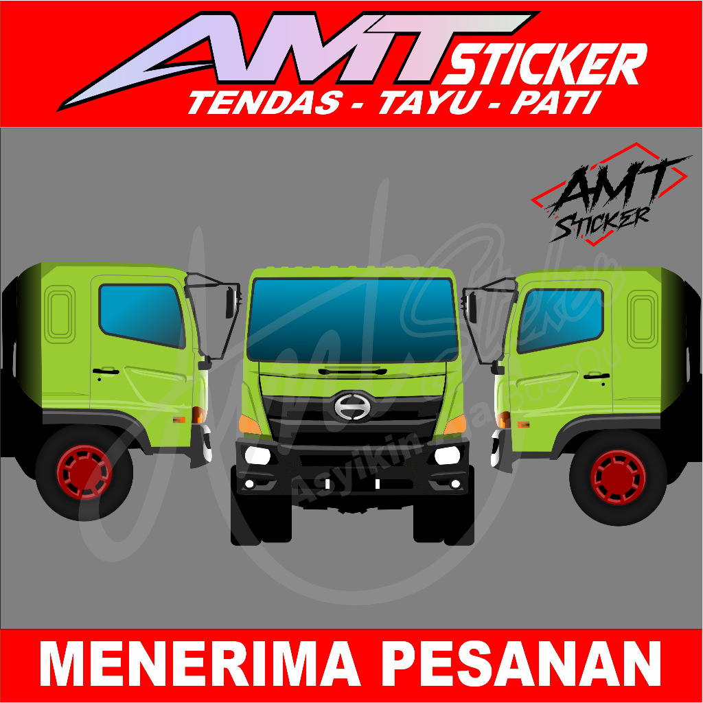 Stiker Film Kaca Truk Hino Louhan/Hino 500 - Film warna biru