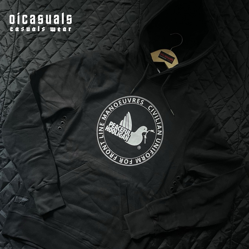 PEACEFUL HOOLIGAN  HOODIE - BLACK