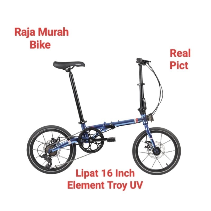 Sepeda Lipat Element Troy UV Chrome Edition 16 Inch Sepeda Lipat 16 Inch Troy UV Element Troy 16 Inc