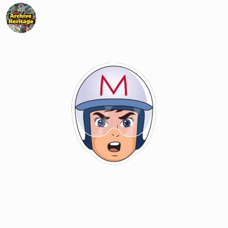 

sticker Go Speed Racer character anime racing stiker kartun