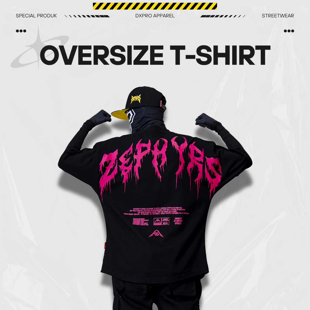 Oversize T-Shirt Kaos ZEPHYRS MAGENTA ROOT