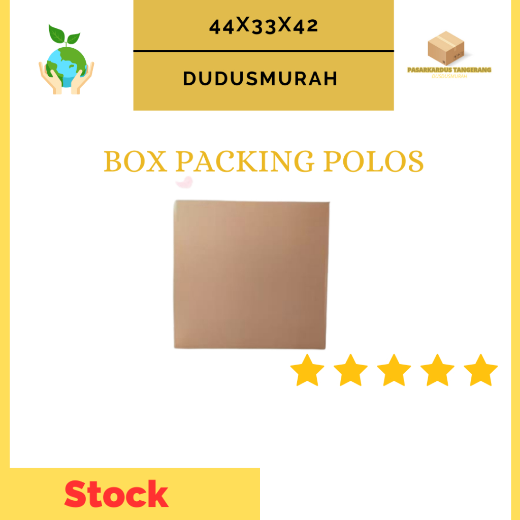 

Kardus Packing Kardus Polos 44x33x42cm - Karton (10pcs) Box Standar Dus Packaging Polos Murah/Kardus Tebal/Kardus Eceran/Kardus Perabotan/Kardus Baju/Kardus Kerudung