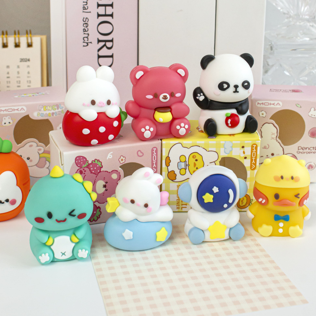 

RAUTAN KARAKTER BONEKA LUCU + BOX / PENGSERUT MOTIF BONEKA LUCU FREEE BOX ATK