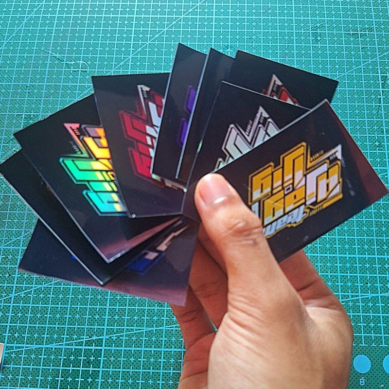 

stiker ajag ijig bahan hologram isi 10 pcs