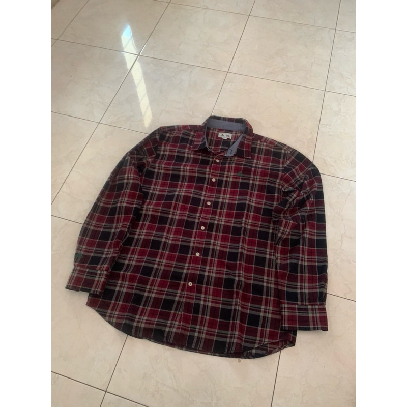 kemeja flannel adidas ori second
