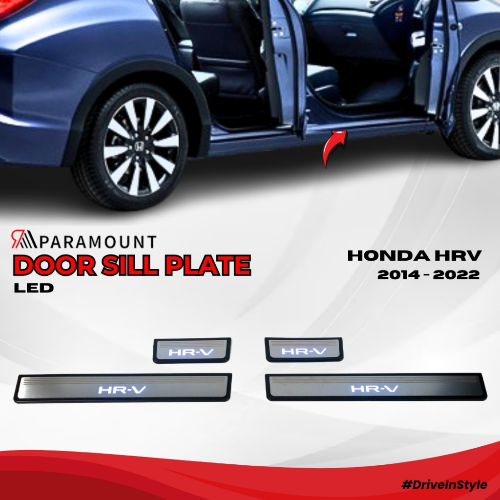Door Sill Plate LED Honda HRV 2014 - 2022 / Injakan Kaki Pintu Mobil - Paramount AUTO
