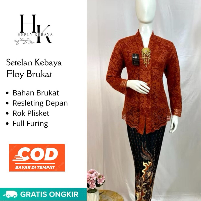 BAJU KARTINI//KEBAYA FLOY KARTINI//BAJU WISUDA MODERN//KEBAYA MODERN MURAH (COD)