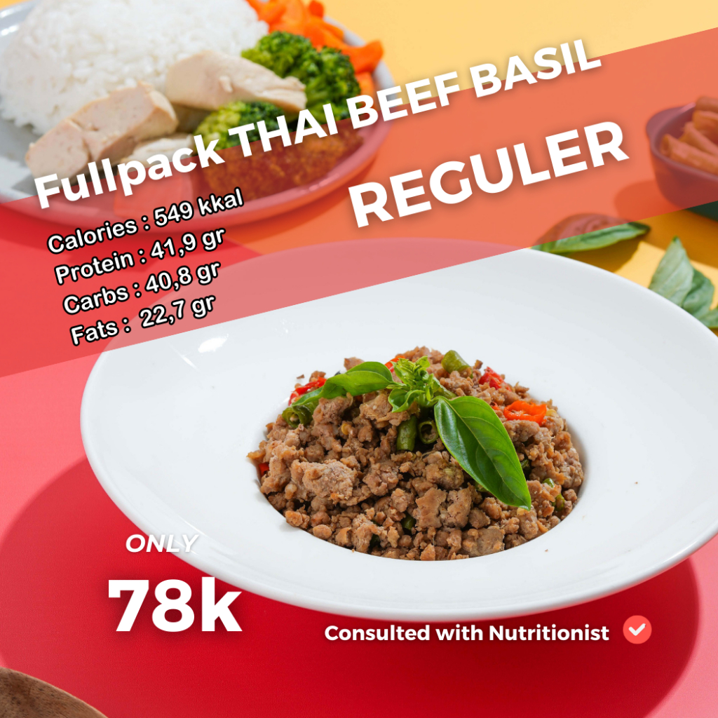 

Thai Beef Basil Tinggi Protein Spesial Easyfit