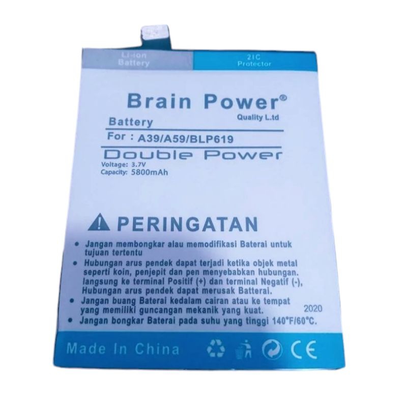Baterai Batre Oppo BLP619 Oppo A57 A39 Double Power