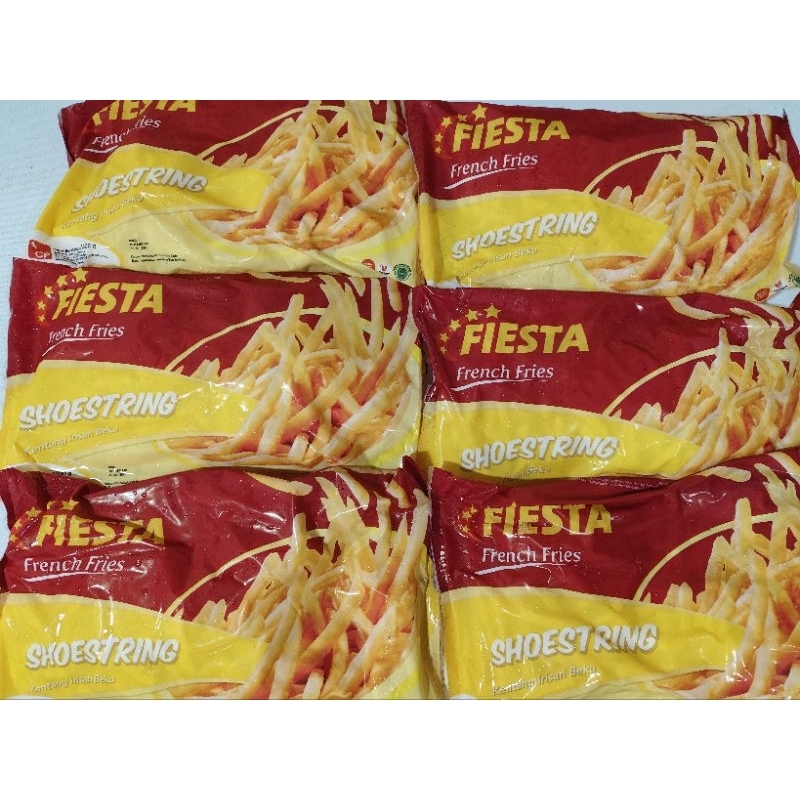 

RB Fiesta French Fries Shoestring 500gr (Kentang Goreng)