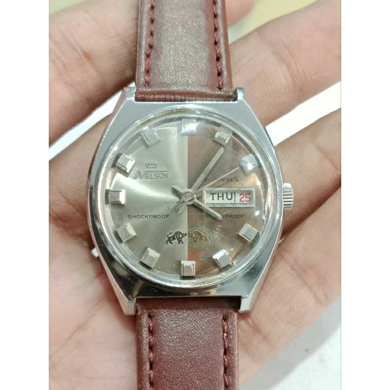 jam tangan jadul lawas nelson manual Winding