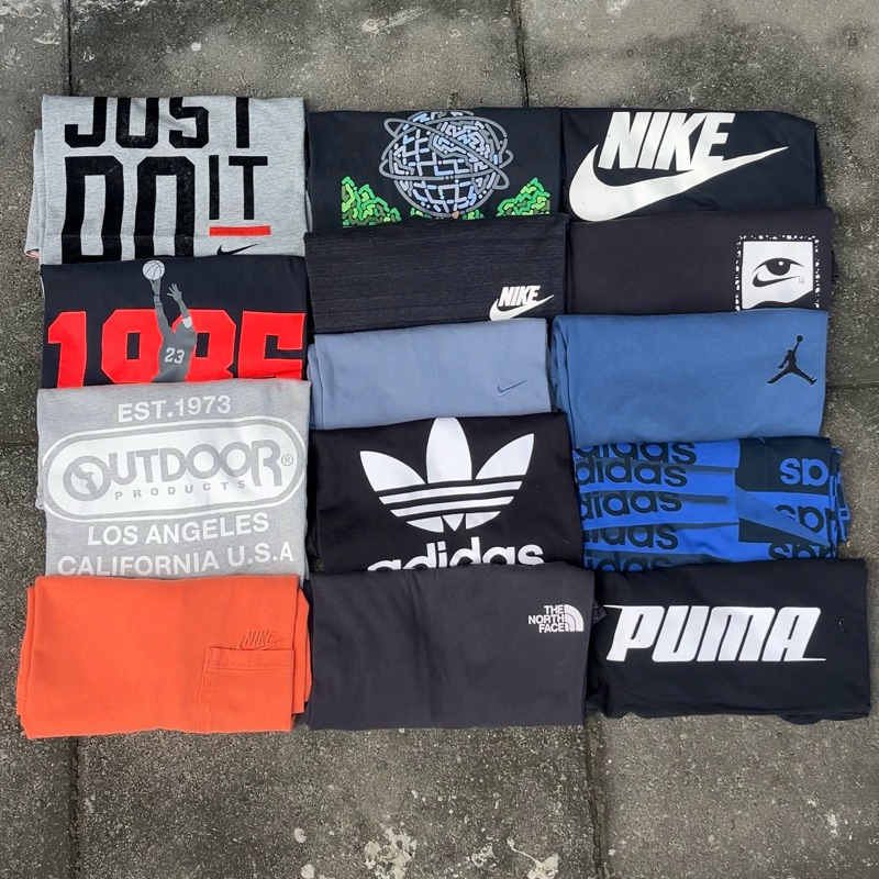 Borongan kaos sporty full brand