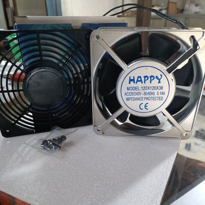 Kipas AC 220v ukuran 12x12cm Coolling Fan ac 220 volt Kipas ac fan ac 12cm kipas ac besi 220v 12cm u