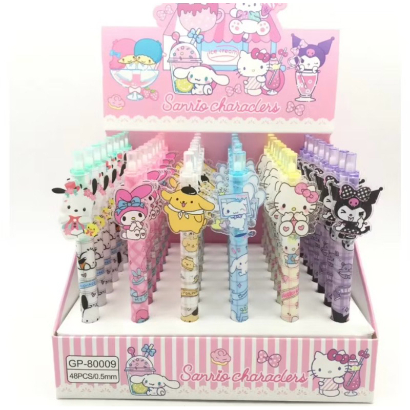 

Pen Gel Model Cetek Klik Sanrio Pulpen Kuromi Melodi Hello Kitty Pompurin Snoopy Cinamoroll toserbee