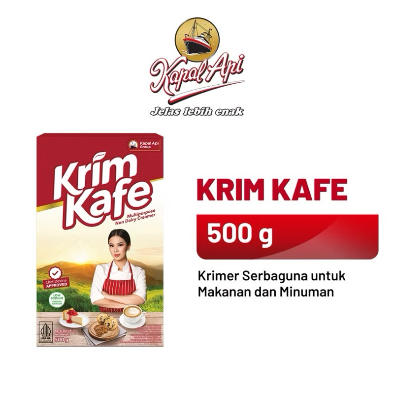 

Krim Kafe 500gr Krimer Kapal Api Serbaguna Makanan Minuman