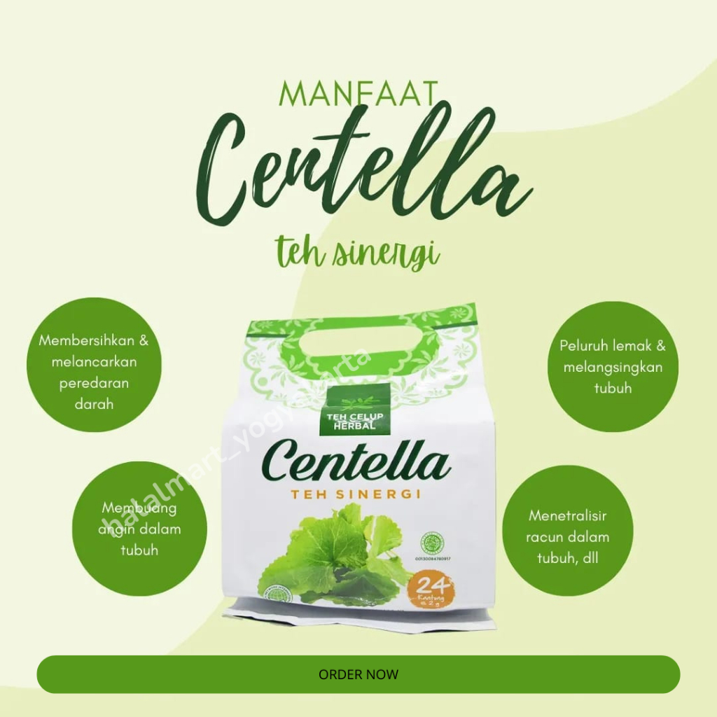 

MENINGKATKAN STAMINA DAN IMUNITAS TUBUH- CENTELLA TEH SINERGI