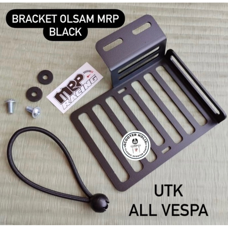 Bracket oli samping MRP hitam utk vespa ring 10