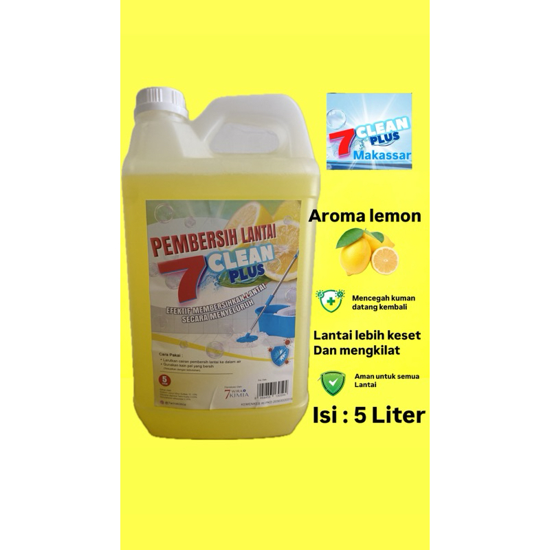 7CLEAN PLUS SABUN PEL LANTAI / SOKLIN PEMBERSIH LANTAI / SUPER PEL WANGI LEMON SUPER HARUM