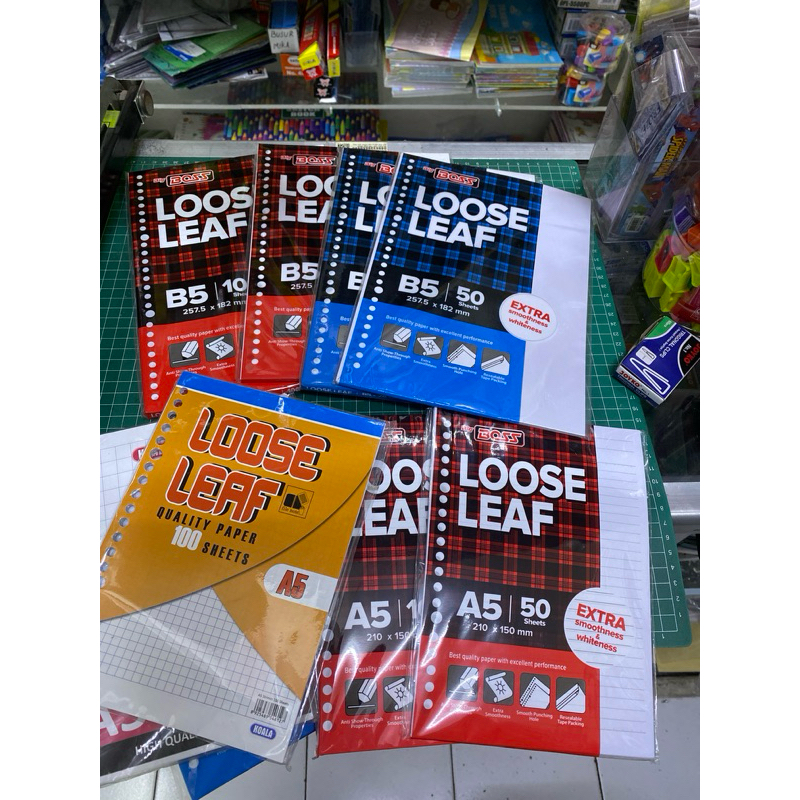 

Loose Leaf Big Boss/Refill binder buku A5 dan B5