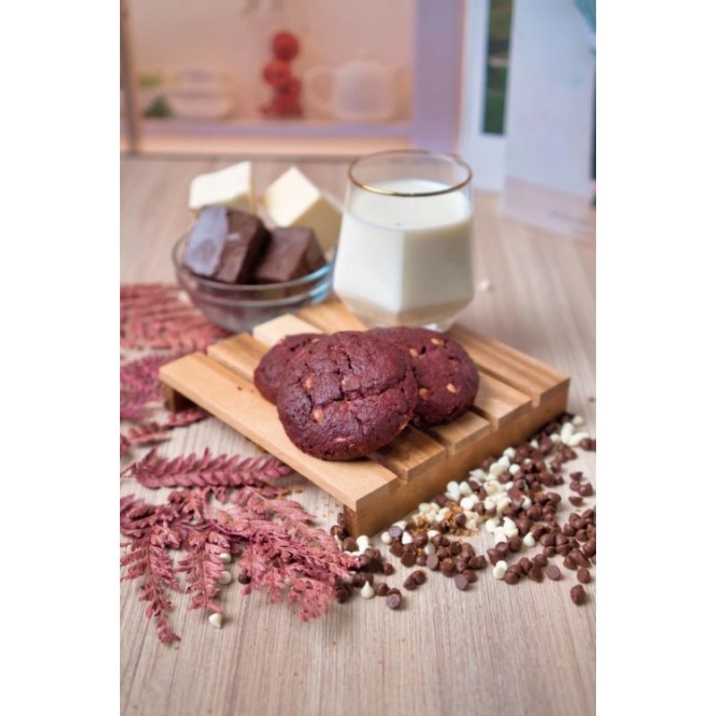 

Red Velvet Soft Cookies | Freshly Baked | 45 gr per pcs