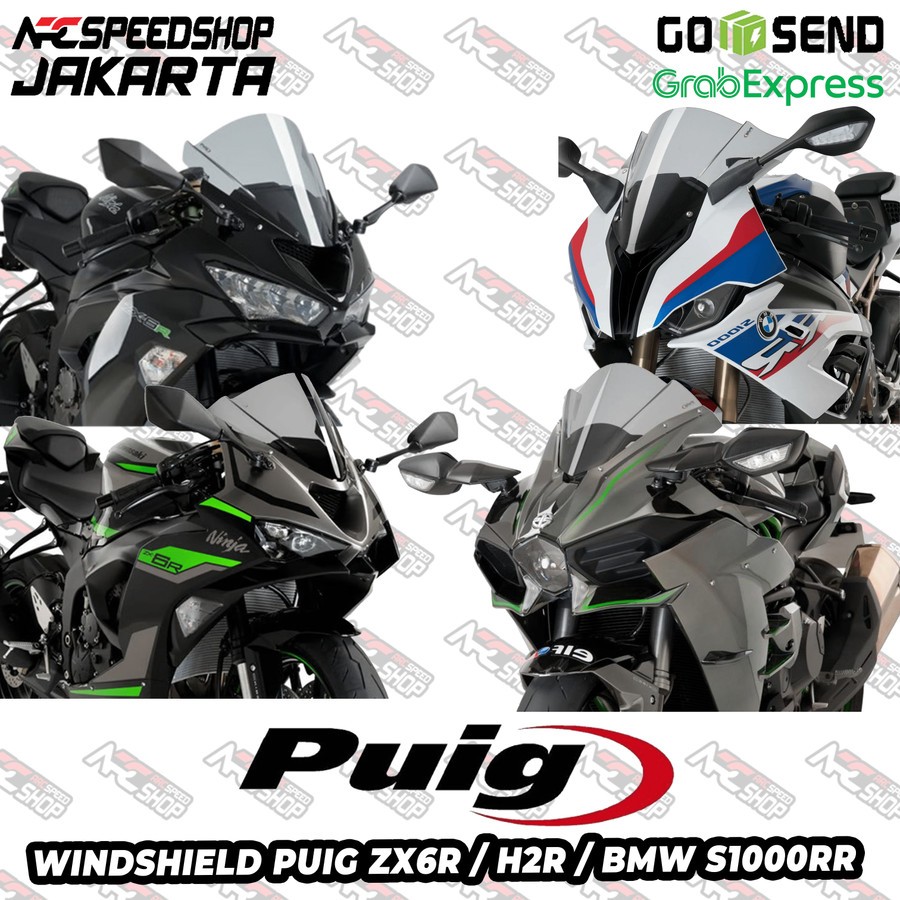 PUIG Z- RACING WindShield / Visor Kawasaki ZX6R ZX 6 R RR H2R H 2 R BMW S1000 S 1000 RR