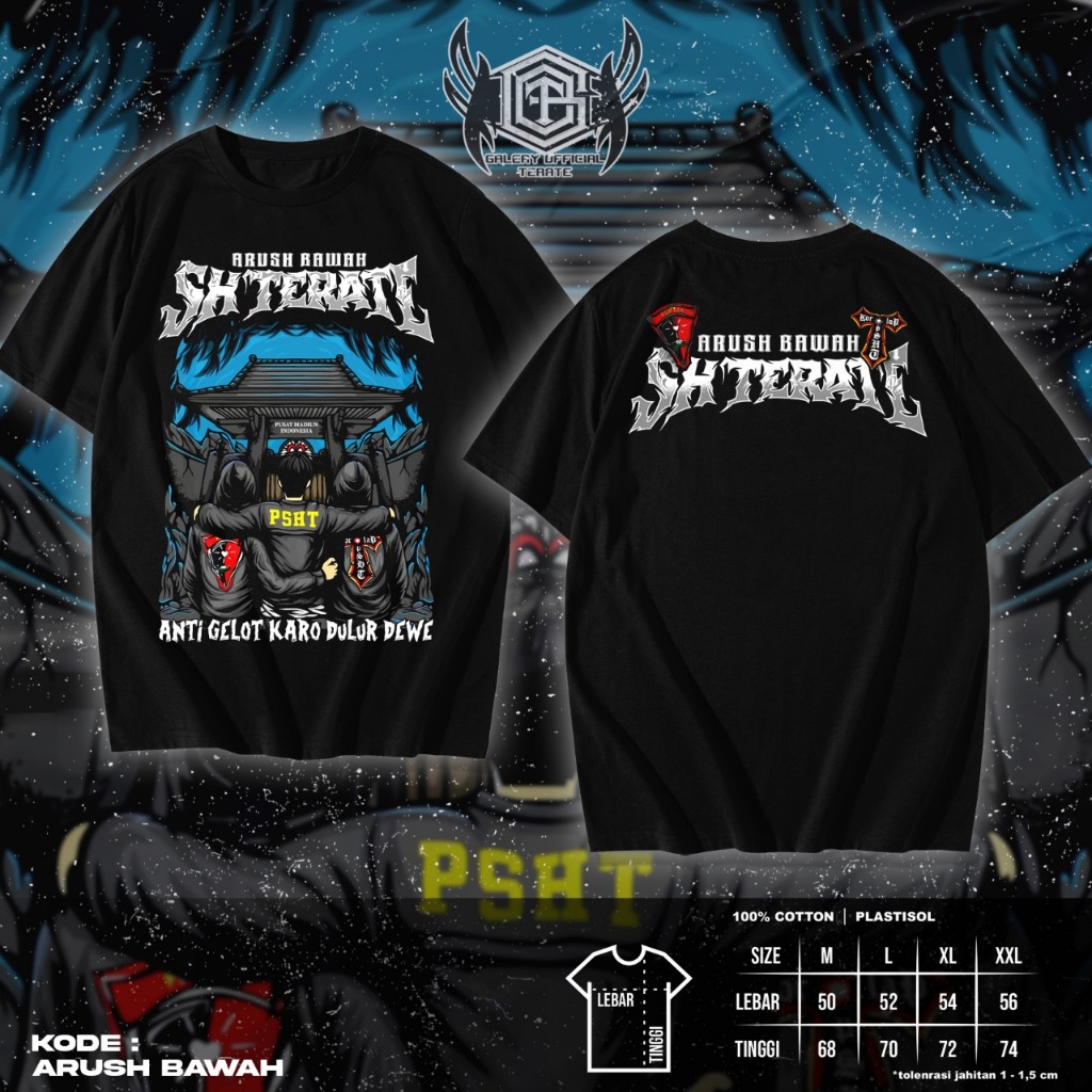 Kaos Arush Bawah Psht Korlap Pamter - Kaos PSHT Arush Bawah - Kaos Sablon Psht