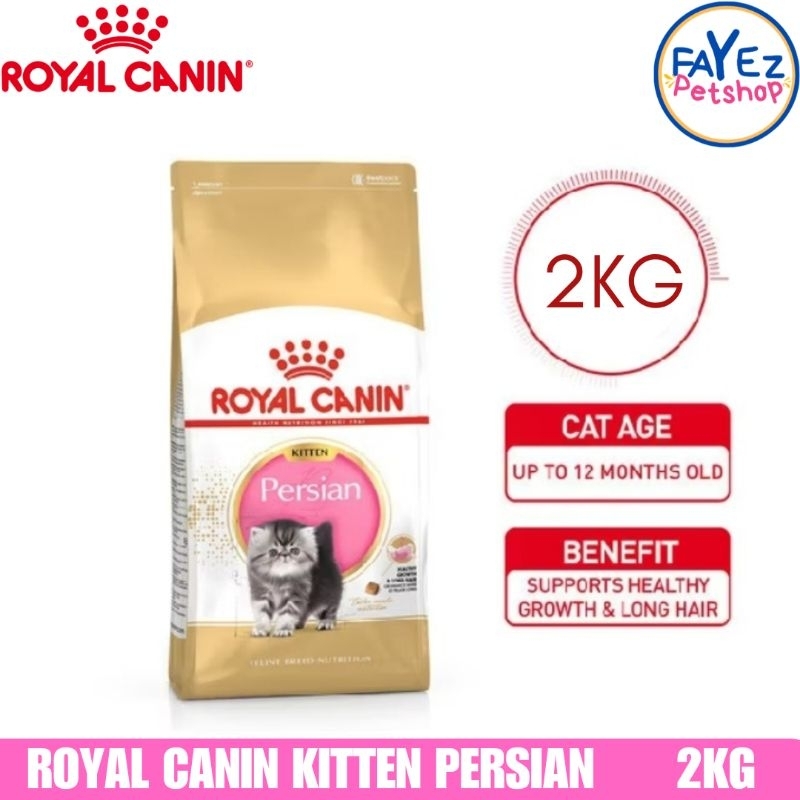 Royal canin kitten persian 2KG (makanan kering anak kucing ras persia usia dibawah 12bulan)